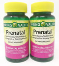 Spring Valley - Prenatal Multivitamínico y Multimineral, Paquete Doble 200 Comprimidos