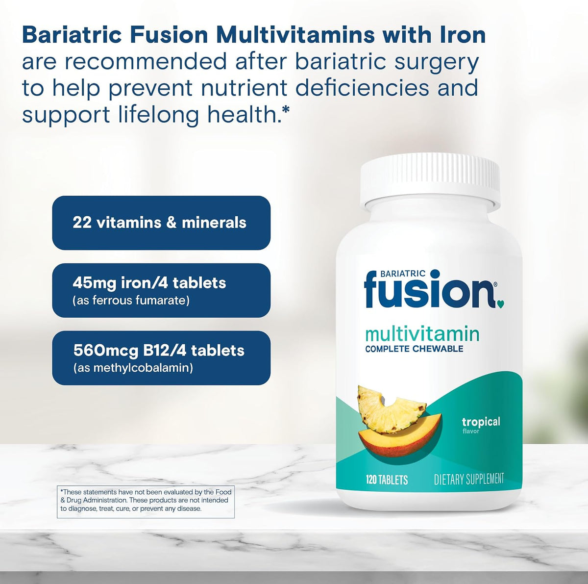 Bariatric Fusion Multivitamínico Bariátrico – Hierro: Contribuye a la formación normal de glóbulos rojos y de – Image 5