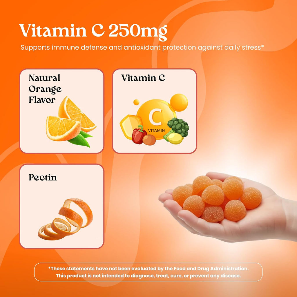 VITA GLOBE Vitamina C 250 mg Gummies con Colágeno - 60 Unidades