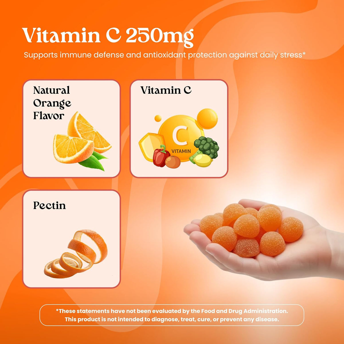 VITA GLOBE Vitamina C 250 mg Gummies con Colágeno - 60 Unidades – Image 3