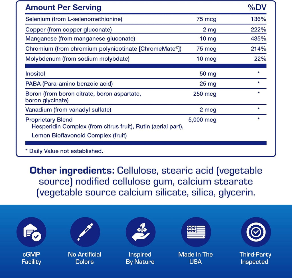Multivitamínico 30-en-1 con Hierro - Para Mayores de 50, Hombres y Mujeres