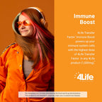 4Life Transfer Factor Immune Boost Mezcla para Bebida Sabor Naranja, 5 Sobres