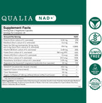 Qualia NAD+ Suplemento — Nicotinamida Ribósido (NIAGEN), Niacina, Niacinamida (1 Mes)