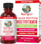 MaryRuth's Multivitamínico Líquido para Mujeres, Hombres y Niños - Sabor Frambuesa - 15 Dosis