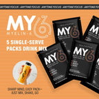 Myelin-6, Pack de Muestras, 5 Sobres Individuales, Suplemento de Concentración y Salud Cerebral con AlphaSize, Sabor Naranja Mandarina, Sin Gluten, No-GMO