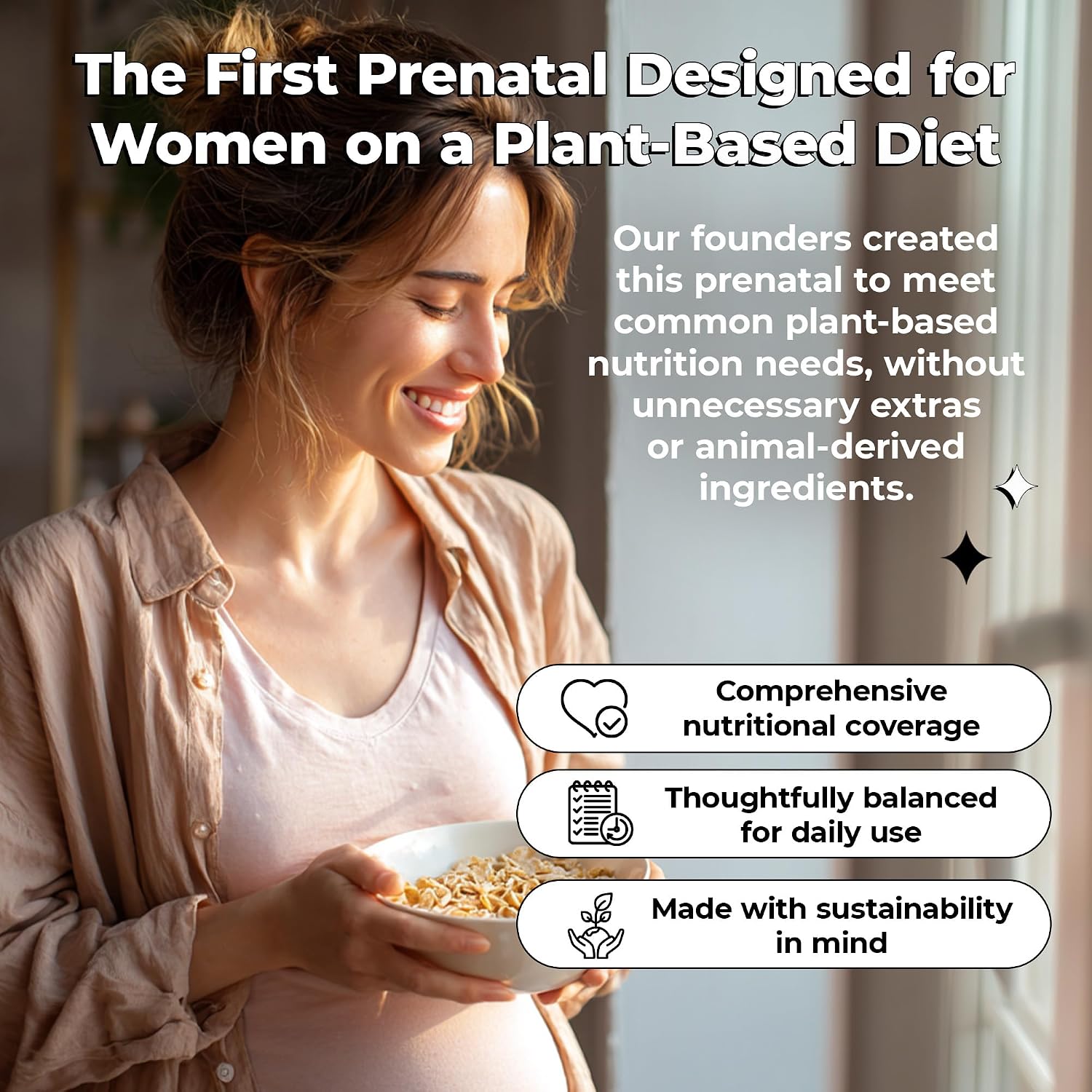 Future Kind Vitamina Prenatal - Embarazo, Lactancia y Bienestar con DHA y L-Metilfolato - Suplemento de Folato para Mujeres con Vitamina D, E, Hierro, Omega-3 y Biotina (60 Cápsulas)