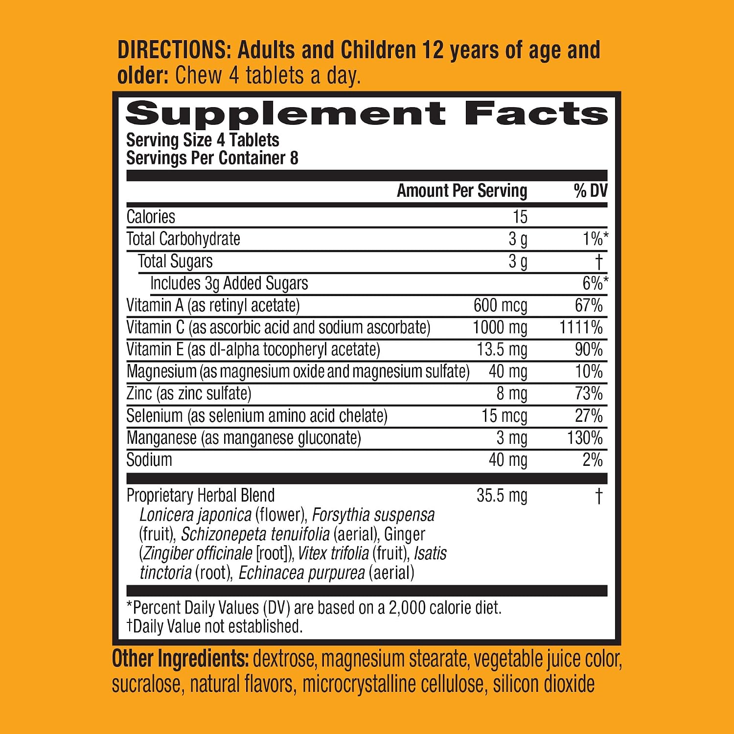 Airborne Vitamina C + Zinc Comprimidos Efervescentes, Frutos Rojos, 1000 mg, 32 Comprimidos (Paquete de 2)