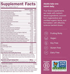 True Grace One Daily Women’s Multivitamin 40+ - Multivitamínico diario con minerales fermentados, adaptógenos y hongos orgánicos - 30 comprimidos veganos