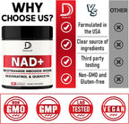 DEDICAD Suplemento NAD con Nicotinamida Ribósido, Trans-Resveratrol y Quercetina - 90 Cápsulas