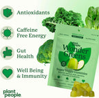 Plant People WonderGreens Gominolas de Super Greens con Probióticos - 60 uds