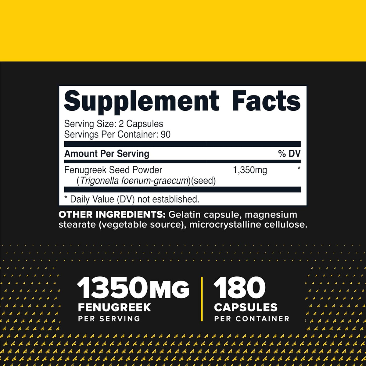 Primaforce Fenugreek Seed Capsules (180 – Sin gluten – Image 2