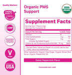Pink Stork Organic PMS Support Sweets - Caramelos Orgánicos con Vitamina B6 y Menta Piperita para el Síndrome Premenstrual - 30 Unidades