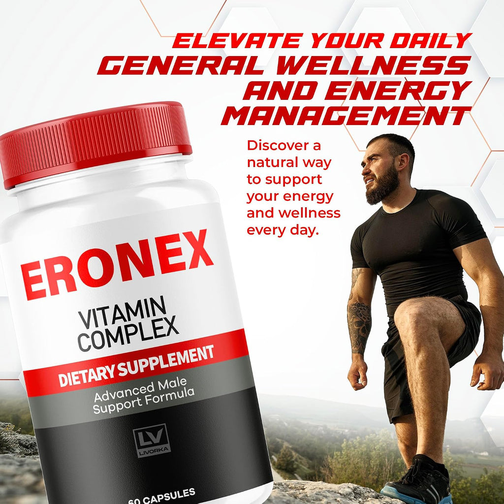 Eronex Vitamin Complex Pills, 60 Cápsulas – Complejo Multivitamínico y Mineral