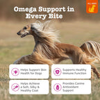 Zesty Paws Omega 3 Aceite de Pescado para Perros - 90 Masticables Sabor Bacon