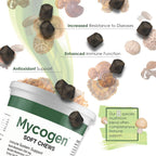 Mycogen Immune Support para Perros – Mezcla de Beta Glucano y Hongos Reishi, Shiitake y Maitake – 60 Chews Blandos Sabor Hígado