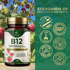 Vitamina B12 1000 mcg Metilcobalamina Comprimidos Masticables - 120 Comprimidos