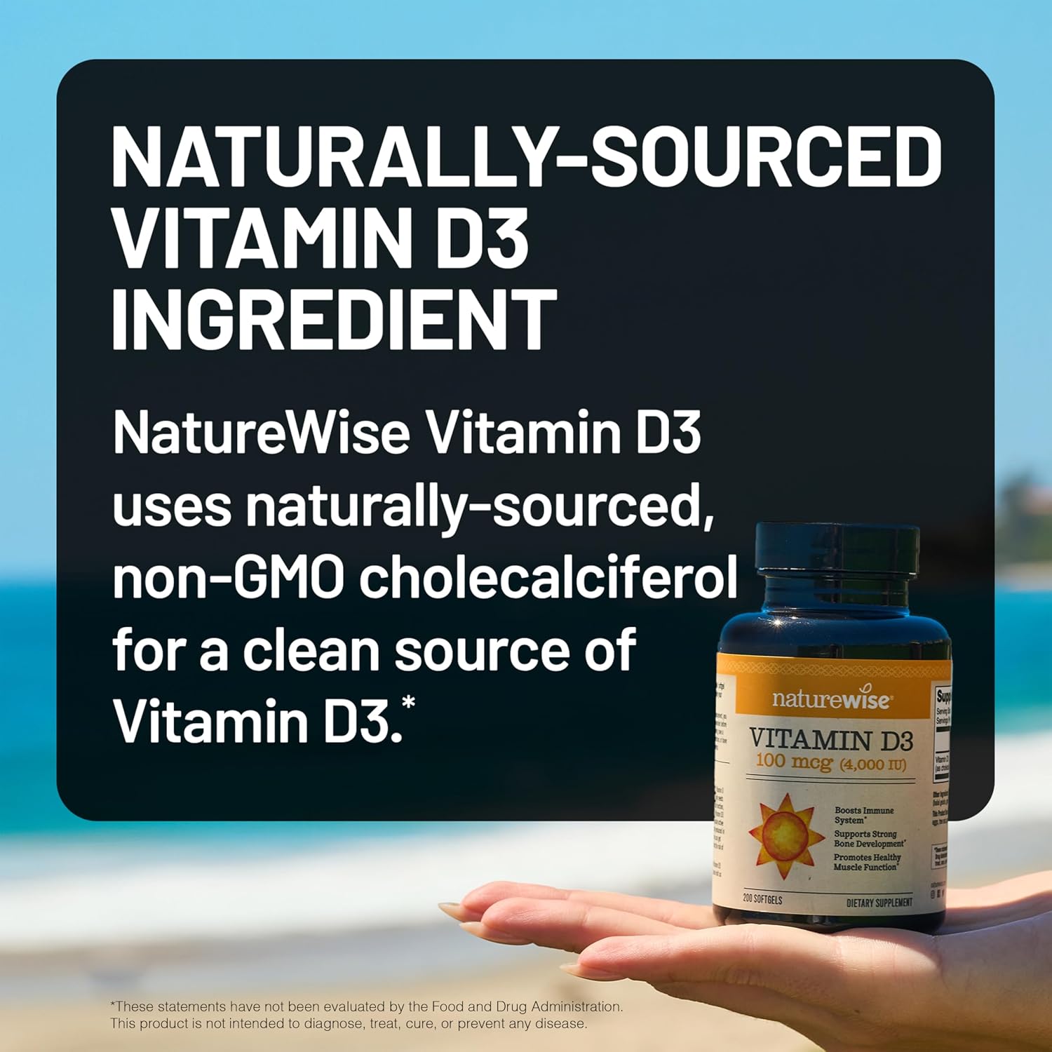 NatureWise Vitamina D3 4000 UI (100 mcg) - 360 Mini Cápsulas Blandas - Suministro para 1 Año - Apoyo Inmunológico, Muscular y Óseo - No-GMO, Sin Gluten, en Aceite de Oliva Virgen Extra Orgánico