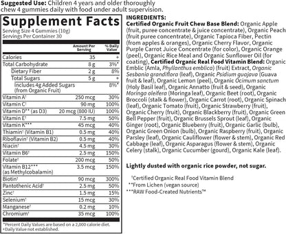 Garden of Life Organics Gomitas – Perfil nutricional: Asegúrate de que cubra las vitaminas más importantes para la – Image 5