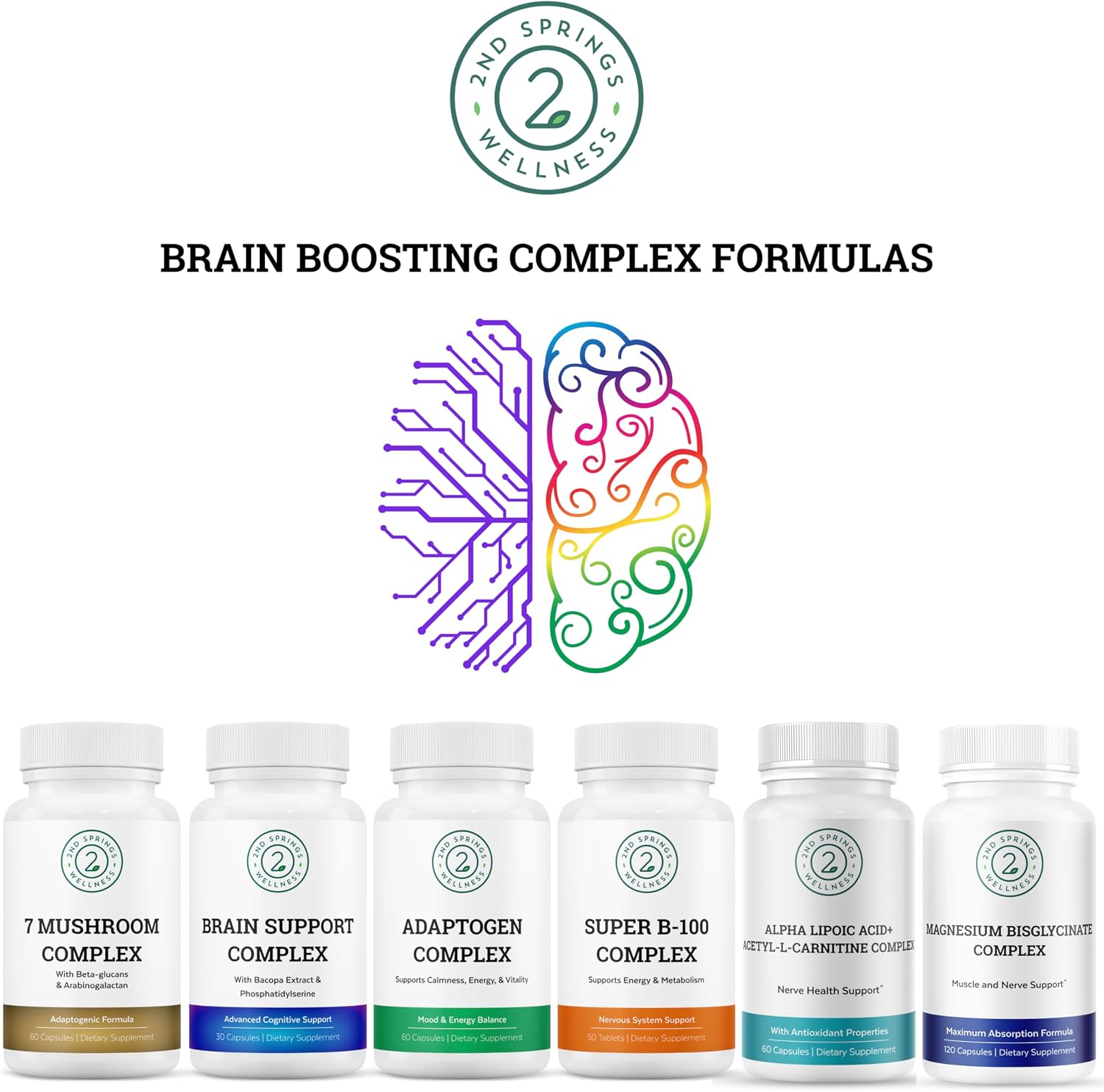 2nd Springs Super B-100 Complex - Complejo de Vitaminas B de Alta Potencia