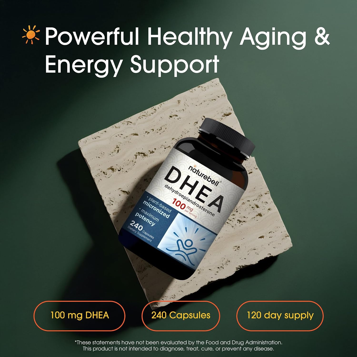 NatureBell DHEA 100mg - 240 Cápsulas