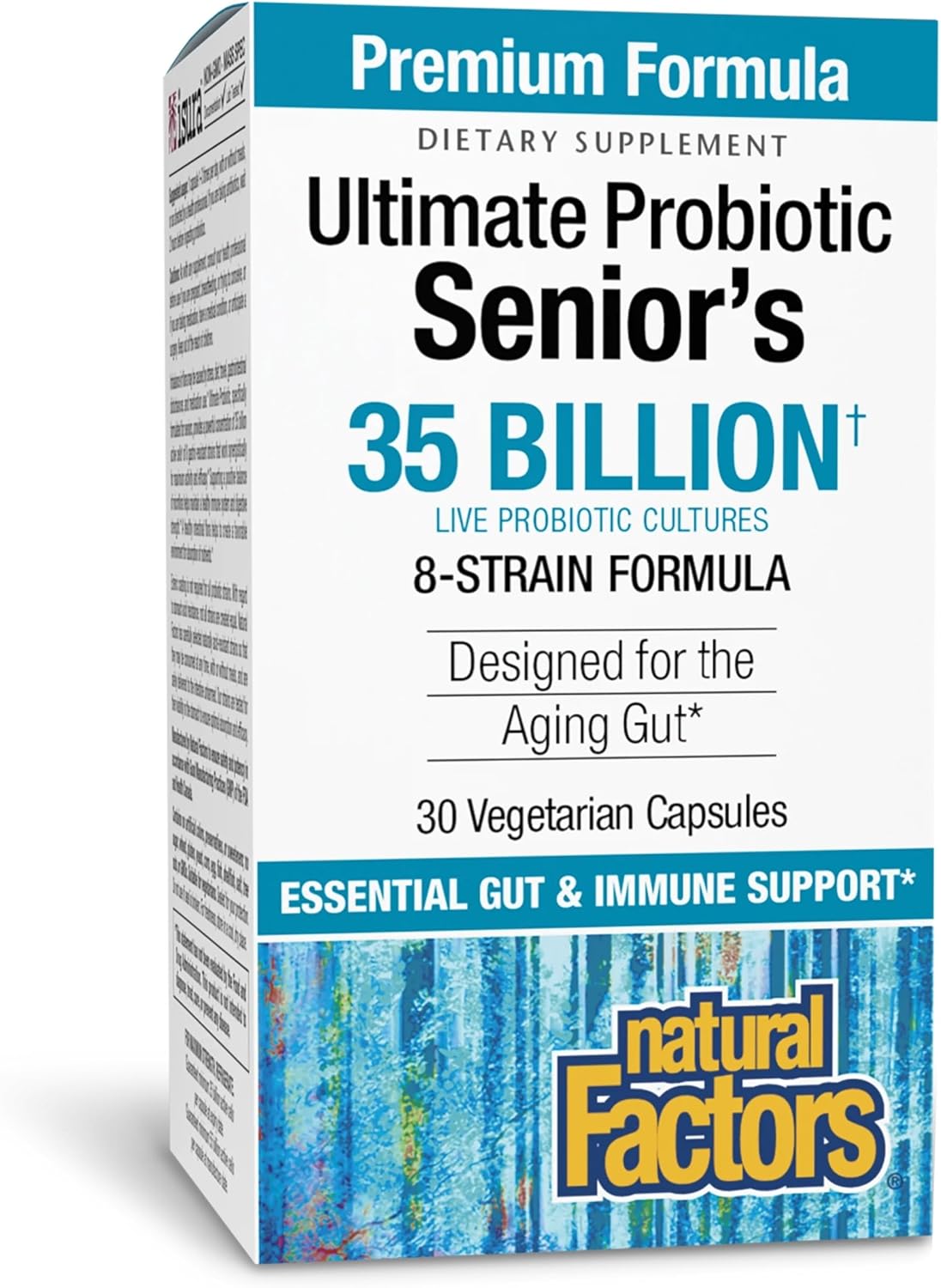 Natural Factors Ultimate Probiotic Senior's - 35 mil millones de UFC - 30 Cápsulas