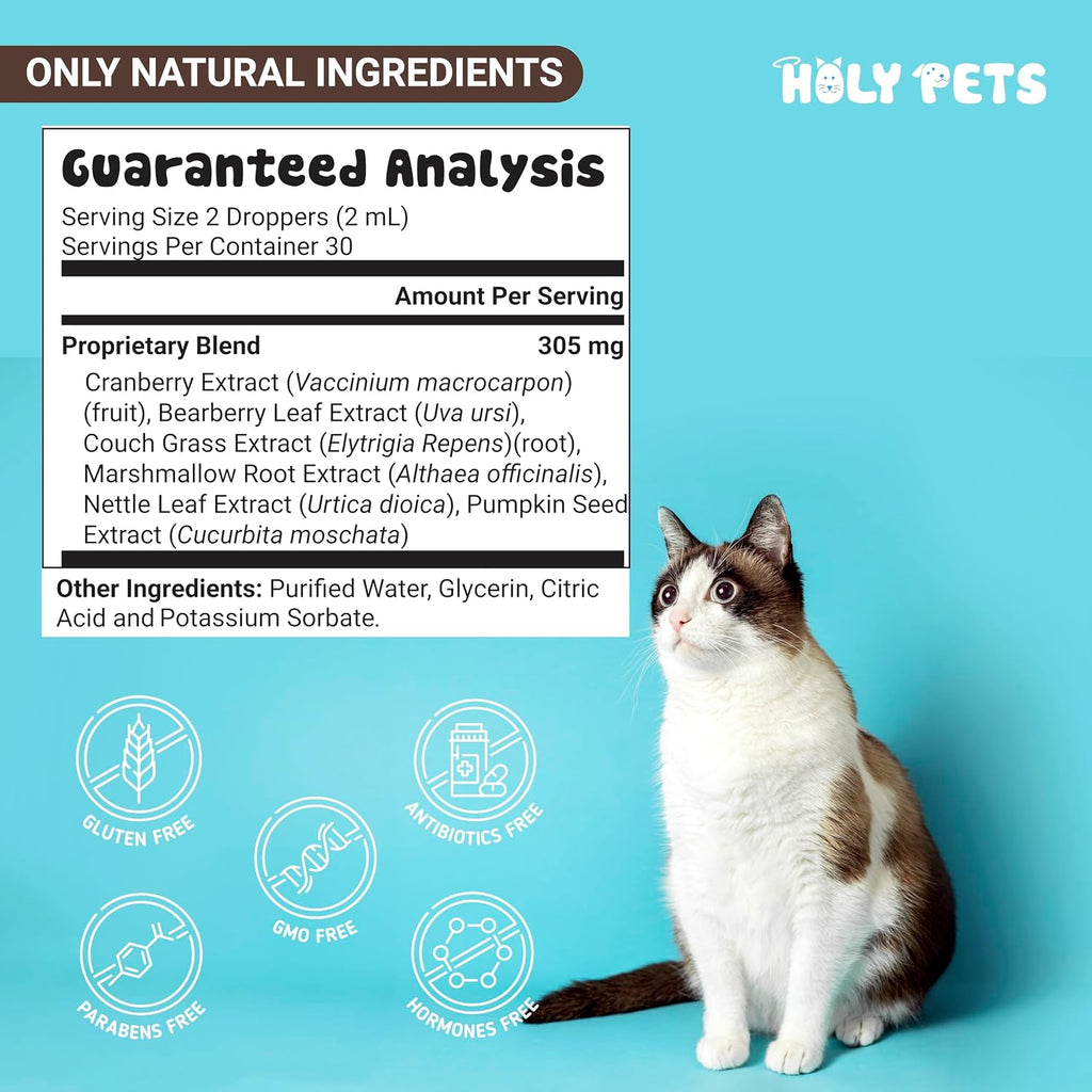 Natural UTI Support para Perros y Gatos - Suplemento para la Salud Urinaria