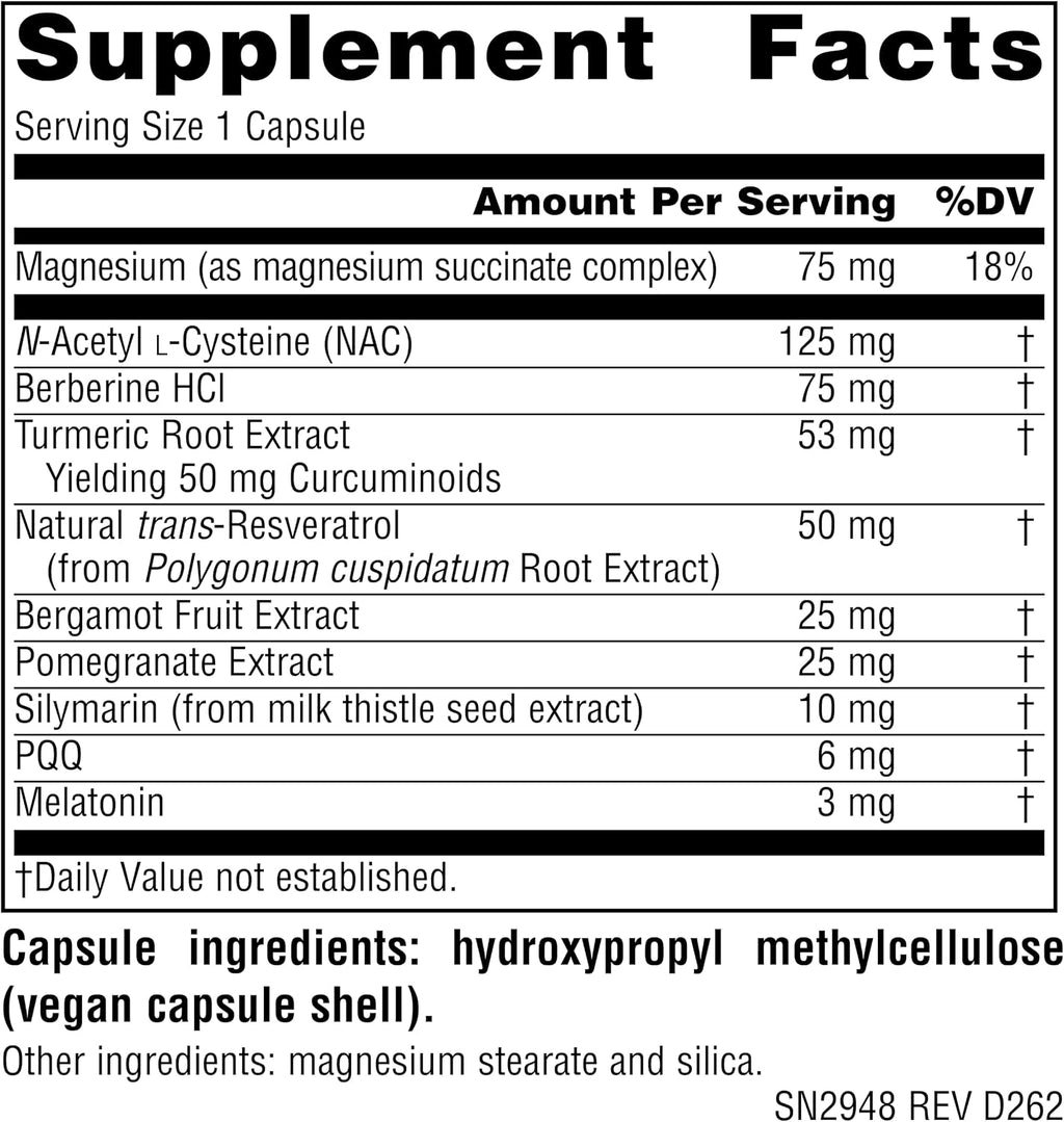 Source Naturals MitoNight® con Melatonina – Cuidado Nocturno para la Reparación Mitocondrial (30 Cápsulas)