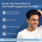 Man Matters Biotin Hair Gummies - Gummies de Biotina para el Cabello, Sabor Fresa, 120 uds