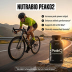 NutraBio PeakO2 Suplemento de Hongos, 180 Cápsulas - Mezcla de Hongos Adaptógenos para Rendimiento Atlético y Salud General