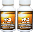 vK2 Vitamina K2 MK-4 + MK-7 – 60 Cápsulas