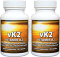 vK2 Complejo de Vitamina K2 MK-4 + MK-7 - 60 Cápsulas
