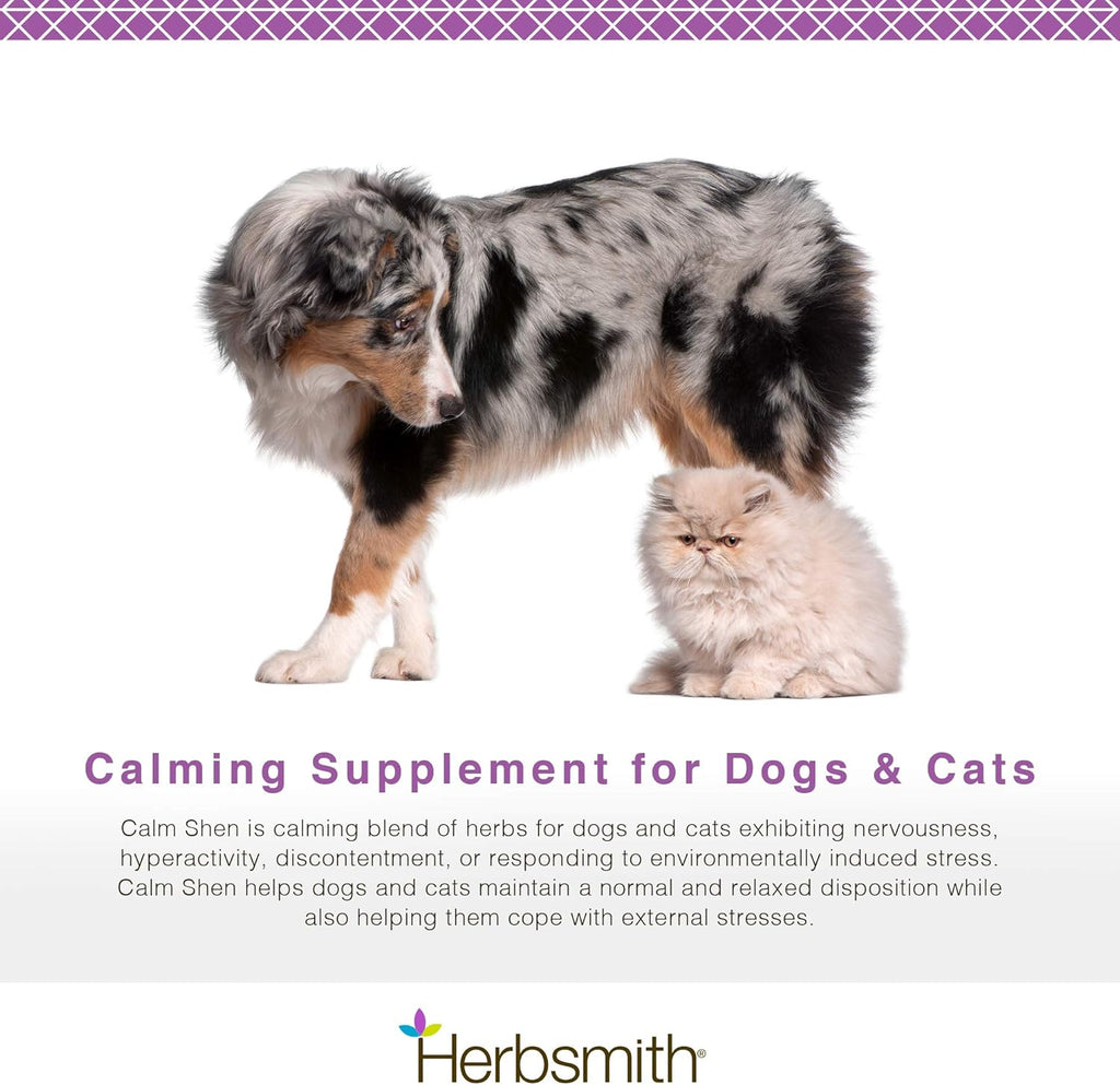 Herbsmith Calm Shen Herbal Blend for Dogs & Cats, 90 Tablets