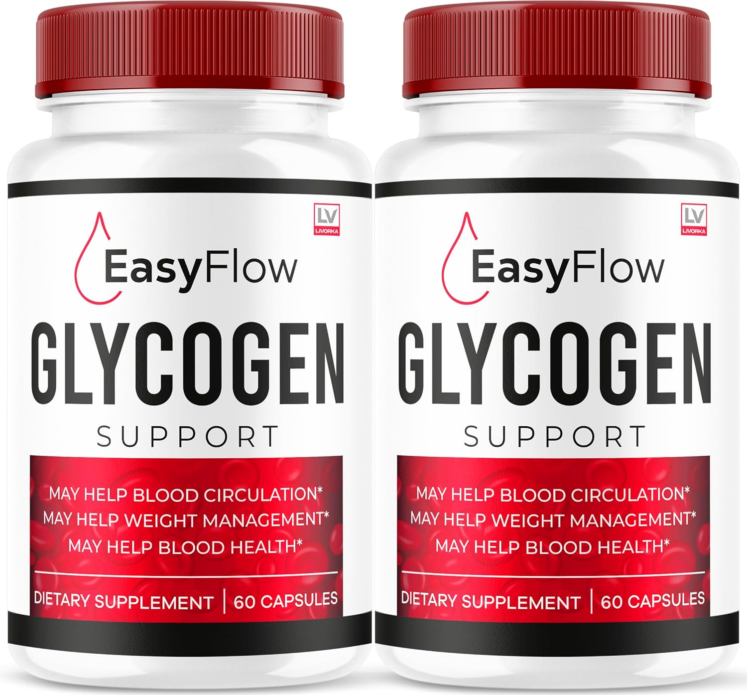 Easy Flow Glycogen Support - 120 Cápsulas (2 Pack)