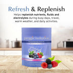 Three Lollies Preggie Hydration Packets - Sobres de Hidratación para Embarazadas con Electrolitos y Vitamina B6, Sabor Mixed Berry, 20 Sobres Individuales