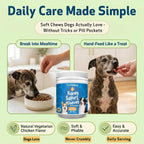 Pet Wellbeing Kidney Support Chewies para Perros - Apoyo Renal - 90 Masticables Blandas