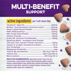Wellness Masticables Blandos Sabor a Mantequilla de Cacahuete y Manzana Suplementos Multibeneficio para Perros, 45 Unidades