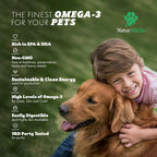 NaturPAWS Omega 3 para Perros y Gatos - 1000 mg de DHA y EPA - Apoya Piel, Pelaje, Articulaciones, Corazón y Sistema Inmunológico - 180 Cápsulas Blandas