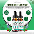 Gluco Shift Drops – Complemento Líquido de Bienestar, Fórmula Natural, Pack de 3