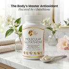 Cocó March N.M.D. Glutatión Molecular 500 mg – Antioxidante Potente para Apoyo Inmunológico y Belleza, Bajo Peso Molecular, Vegano, Sin Gluten, Soja y Lácteos, 60 Cápsulas Vegetales