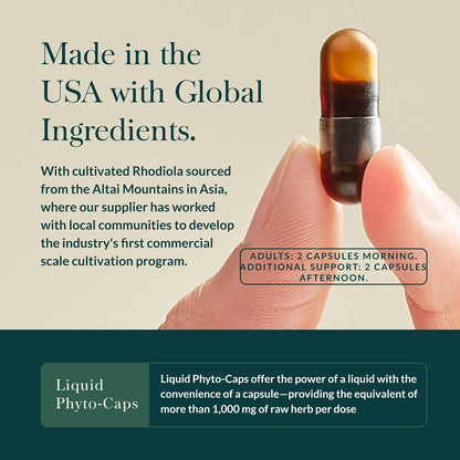 Gaia Herbs Stress Response - Suplemento de – Rhodiola rosea : Tradicionalmente utilizada para ayudar a combatir la – Image 4