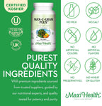 Maxi Health Vitamina C 1050mg – Buffered C Complex con Ascorbato de Calcio y Bioflavonoides – Liberación Prolongada – 90 Tabletas