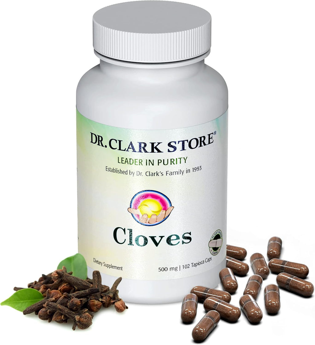Dr Clark Store Clavo Suplemento 500mg, 102 Cápsulas de Tapioca