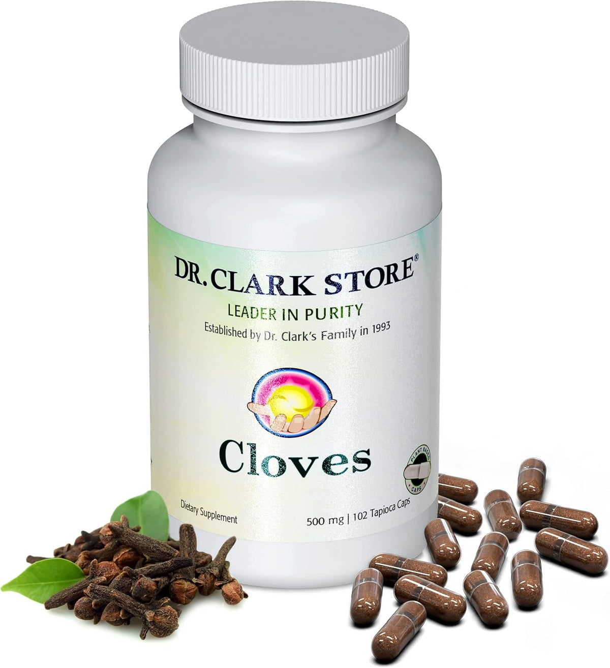 Dr Clark Store Clavo Suplemento 500mg, 102 Cápsulas de Tapioca – Image 1
