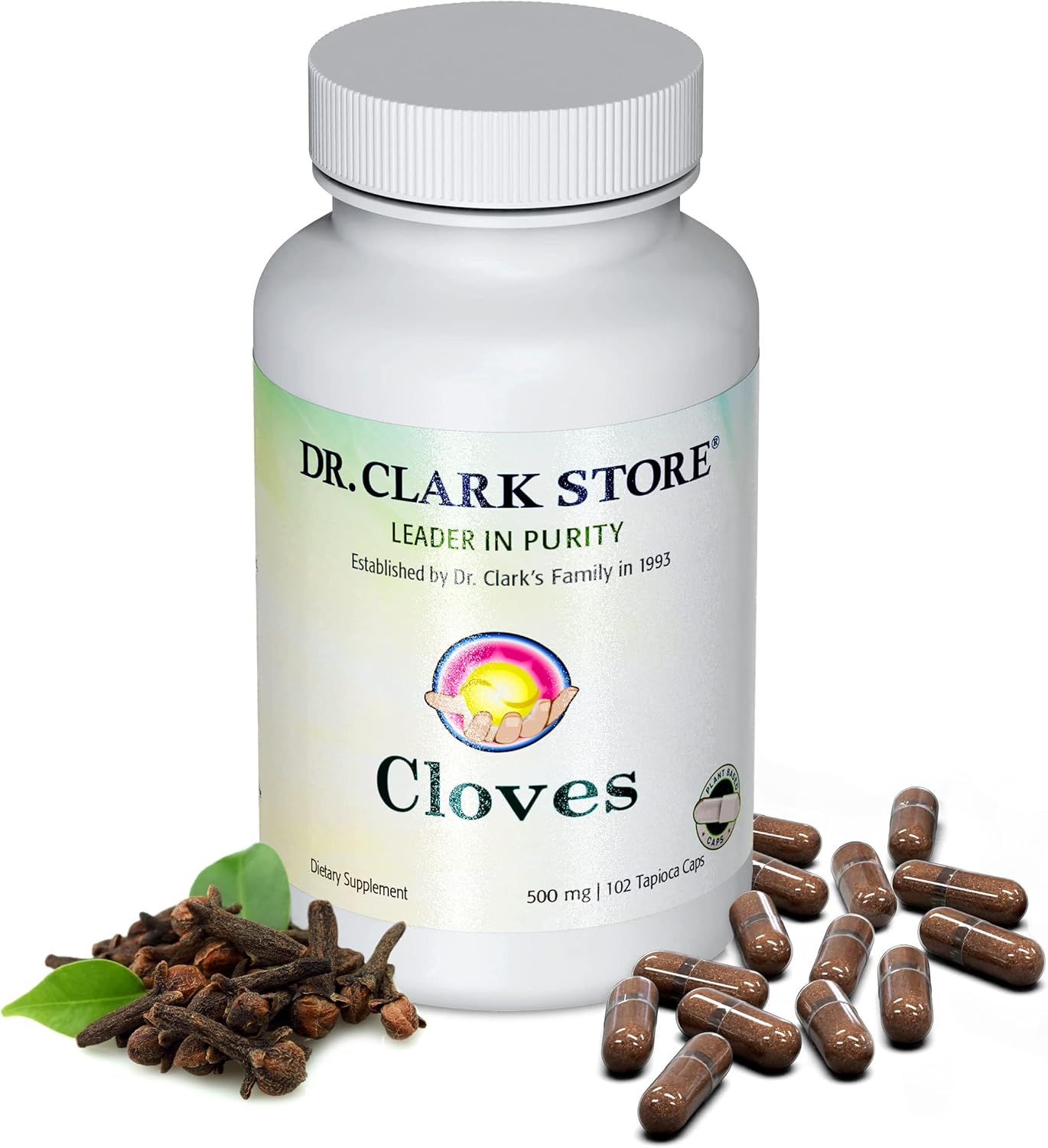 Dr Clark Store Clavo Suplemento 500mg, 102 Cápsulas de Tapioca