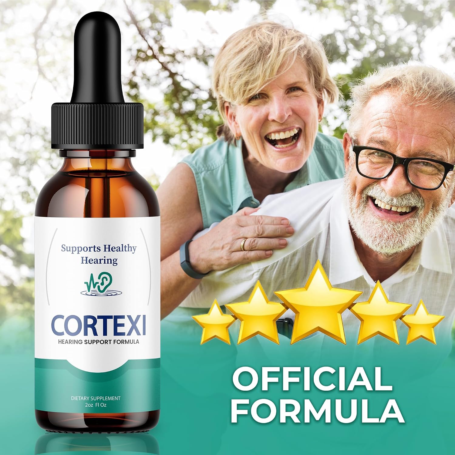 Cortexi Gotas para el Apoyo Auditivo con Cromo, Semilla de Uva, Astrágalo y Maca (60 ml)