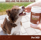Pet MD Mushroom Immune Support para Perros y Gatos - 120 Comprimidos Masticables