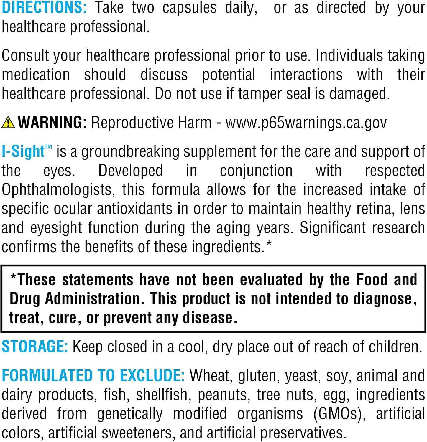 XYMOGEN I-Sight - Salud ocular y apoyo a la visión - Fórmula de nutrientes antioxidantes - Ayuda a la salud de la mácula, la retina y el cristalino - Vegetariano, sin gluten y sin lácteos - 60 cápsulas