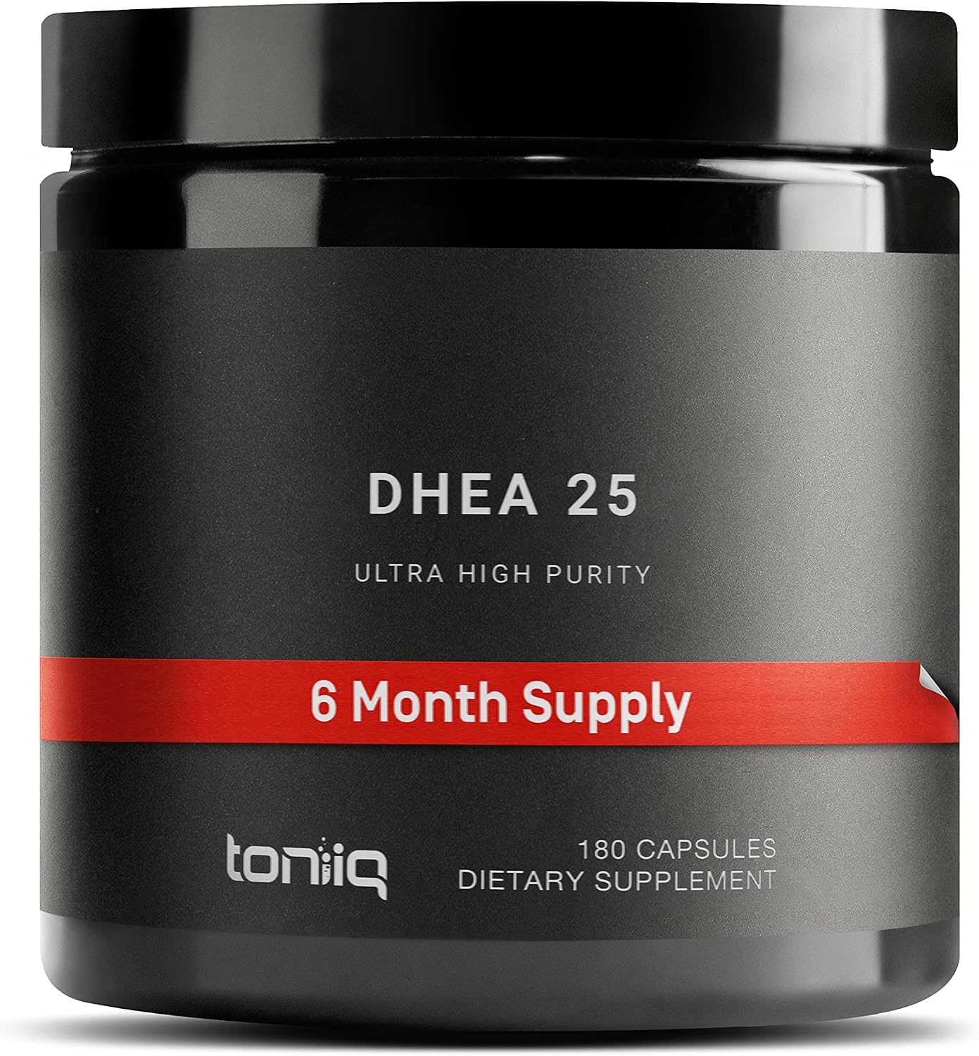 Toniiq Ultra High Strength DHEA 100mg - Suplemento de DHEA Micronizado de Alta Pureza - 180 Cápsulas