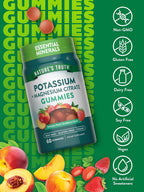 Nature's Truth Gominolas de Potasio y Magnesio con Citrato - 60 Gominolas Veganas, Sin OGM y Sin Gluten