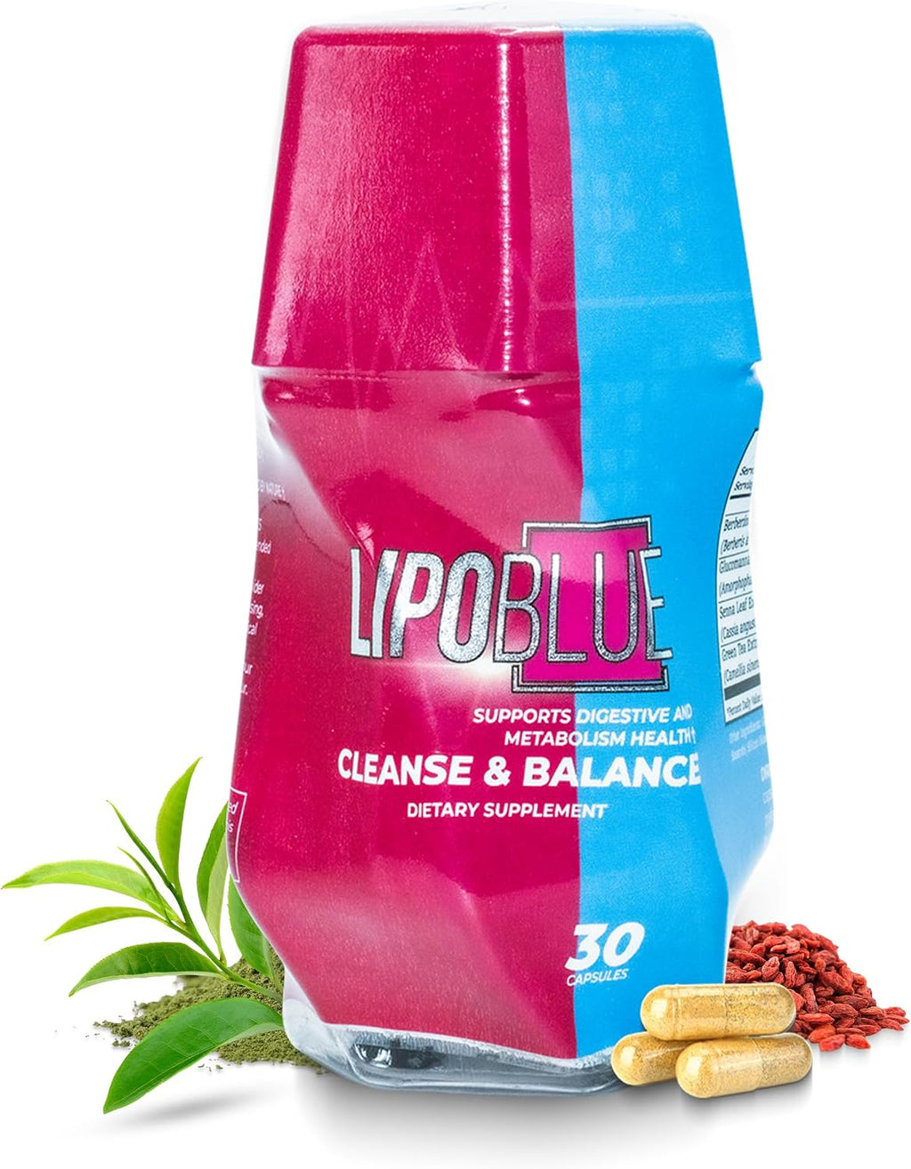 LIPOBLUE Suplemento Natural para el Bienestar - 30 Días, Cápsula Diaria